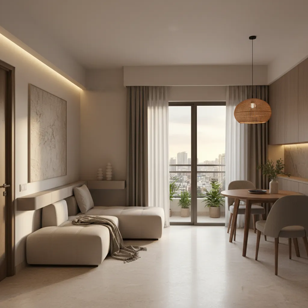 5 Design Ideas for a 1 BHK Flat in New Town Kolkata