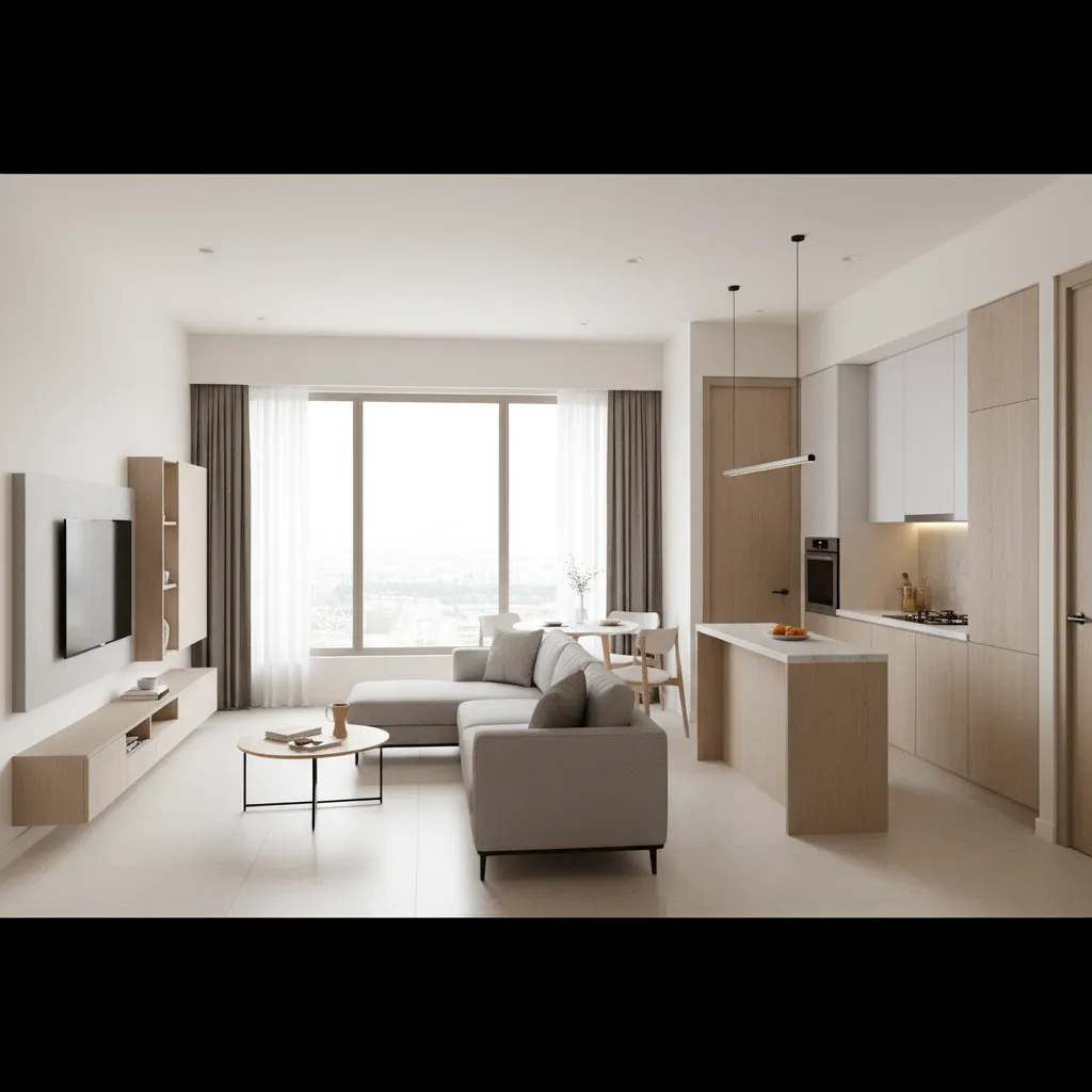 Design ideas for a 1 BHK flat in Newtown Kolkata