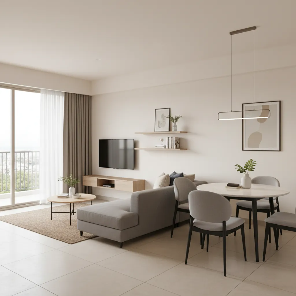 1 BHK Flat Vashi 5 Smart Design Ideas
