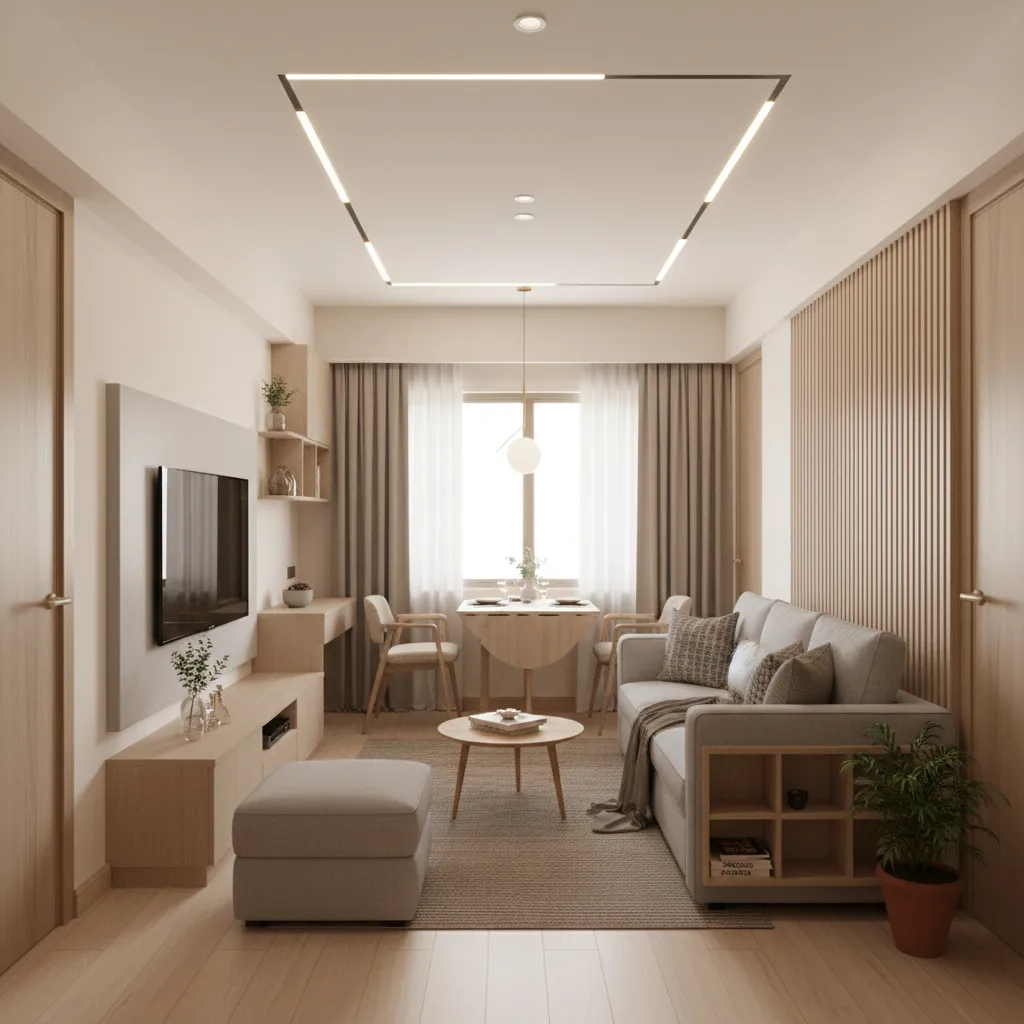 1 BHK Flat in Vrindavan Design Ideas That Save Space