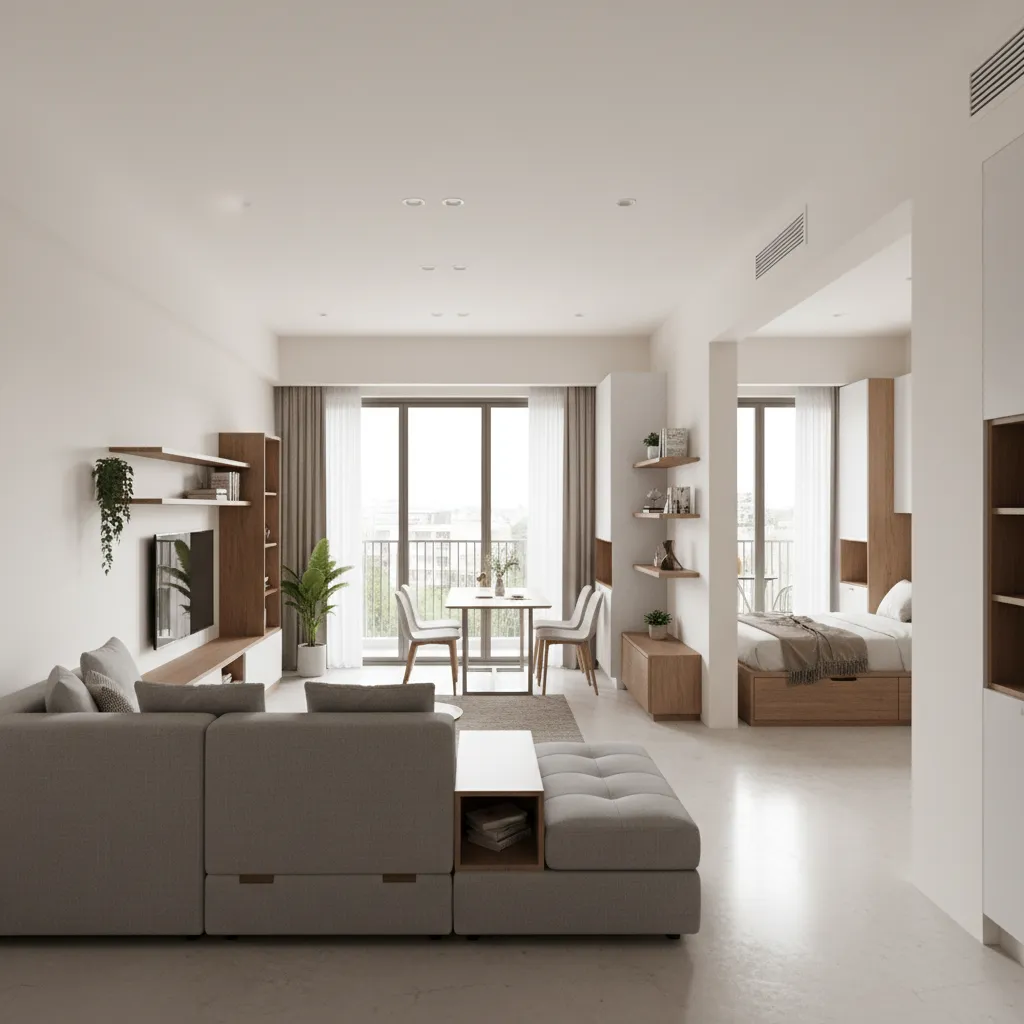 1 BHK Flat in Noida Extension With 5 Smart Design Ideas