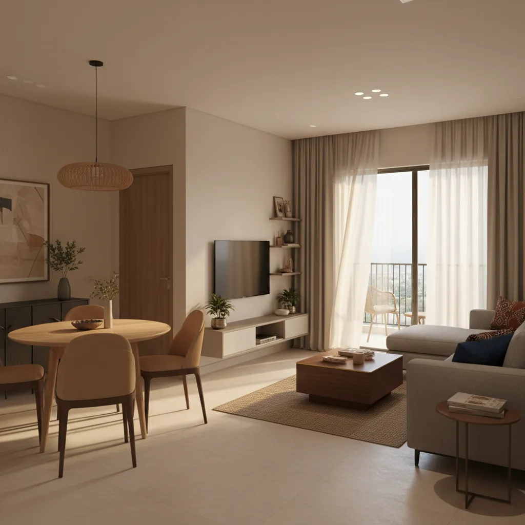 1 BHK Flat in Wakad Pune with 5 Smart Design Ideas