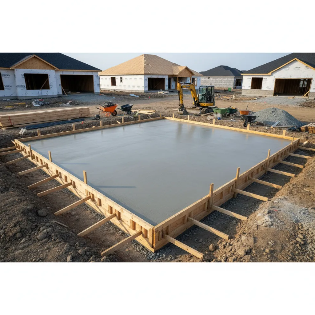 Where 2000 Square Foot Concrete Slabs Are Commonly Used: Real construction examples of projects that typically require a 2000 sq ft concrete slab foundation