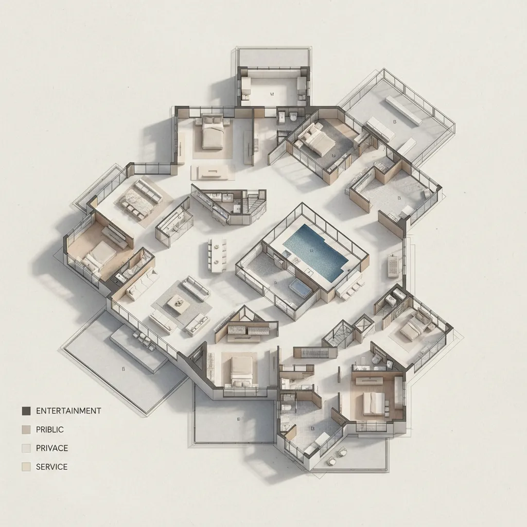 Optimize Layout Efficiency in 22000 Sq Ft House Plans