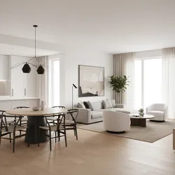 How Apartments and Condos Handle 22 x 13 Living Dining Room Layouts