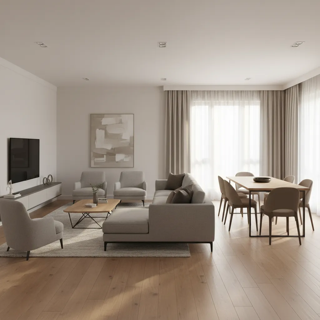 Best Zoning Methods for a 22 x 13 Living Room Dining Room Layout