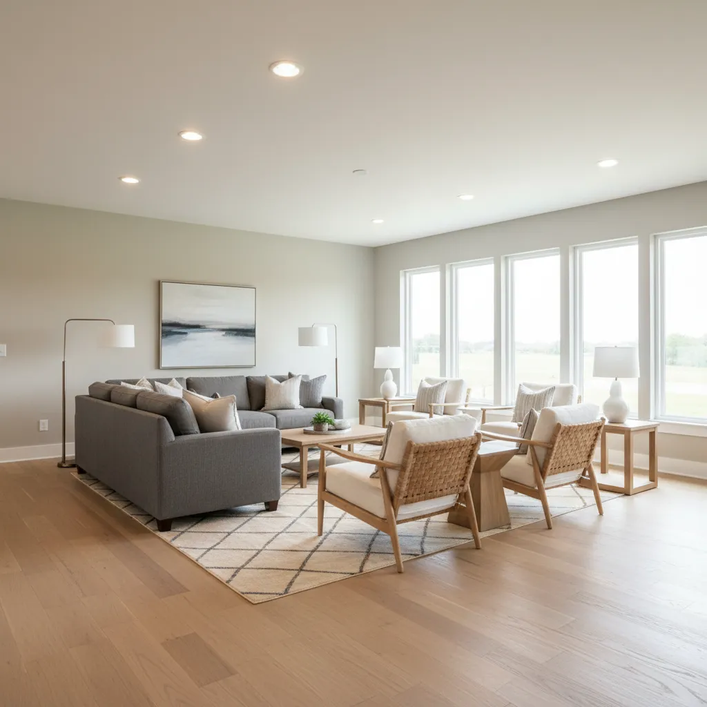 How to Optimize Lighting and Flow in a 22 x 28 Living Room