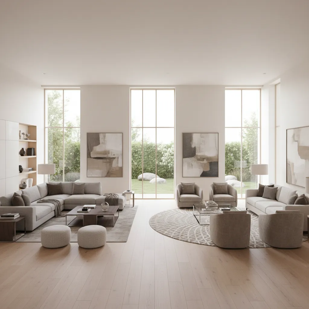 Best Layout Options for a 24 x 17 Living Room Sectional vs Sofa and Chairs