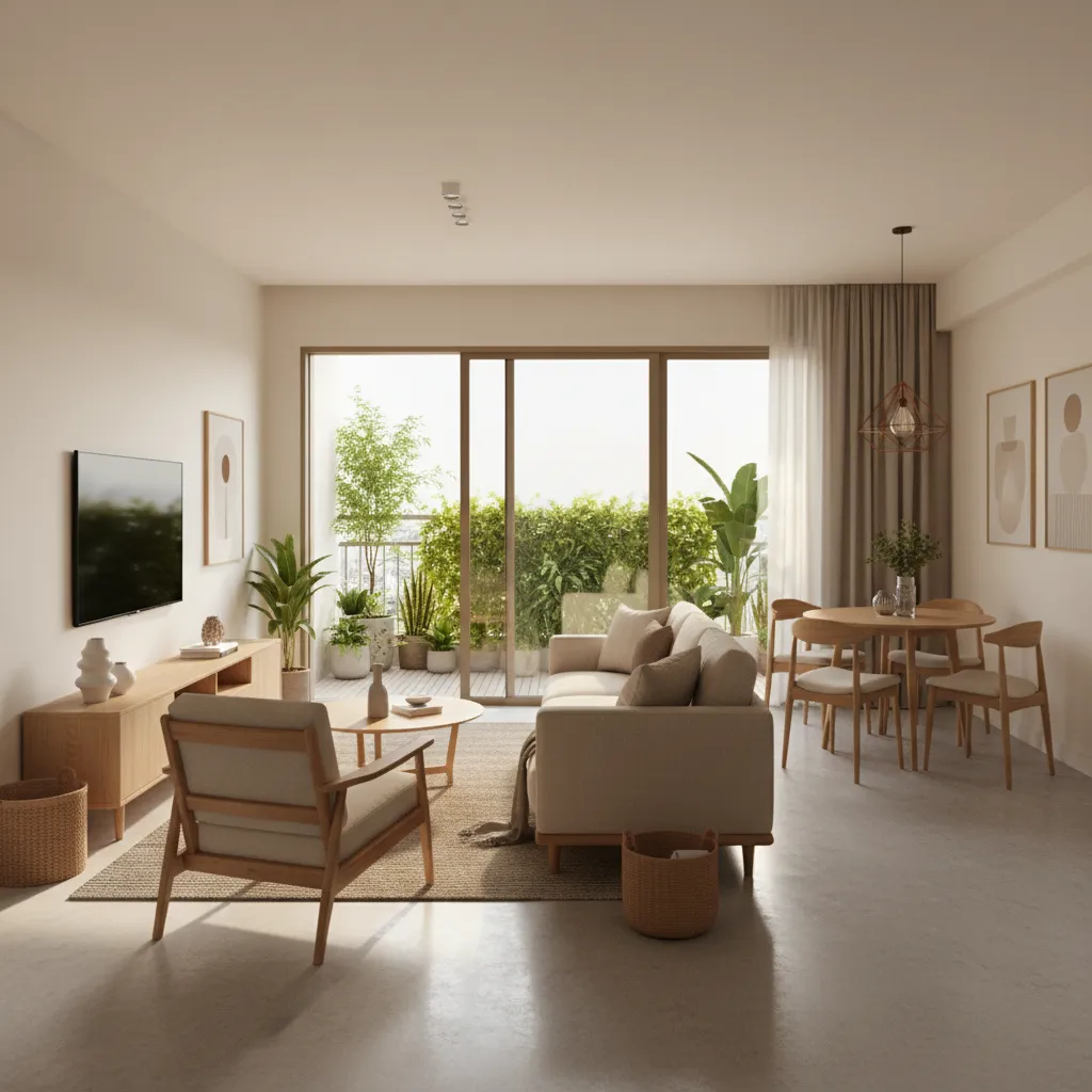 5 Design Ideas for 2 BHK Flat in Marathahalli Bangalore