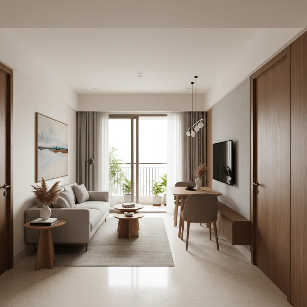 2 BHK Apartment in South Mumbai Design Ideas for Modern Urban Living