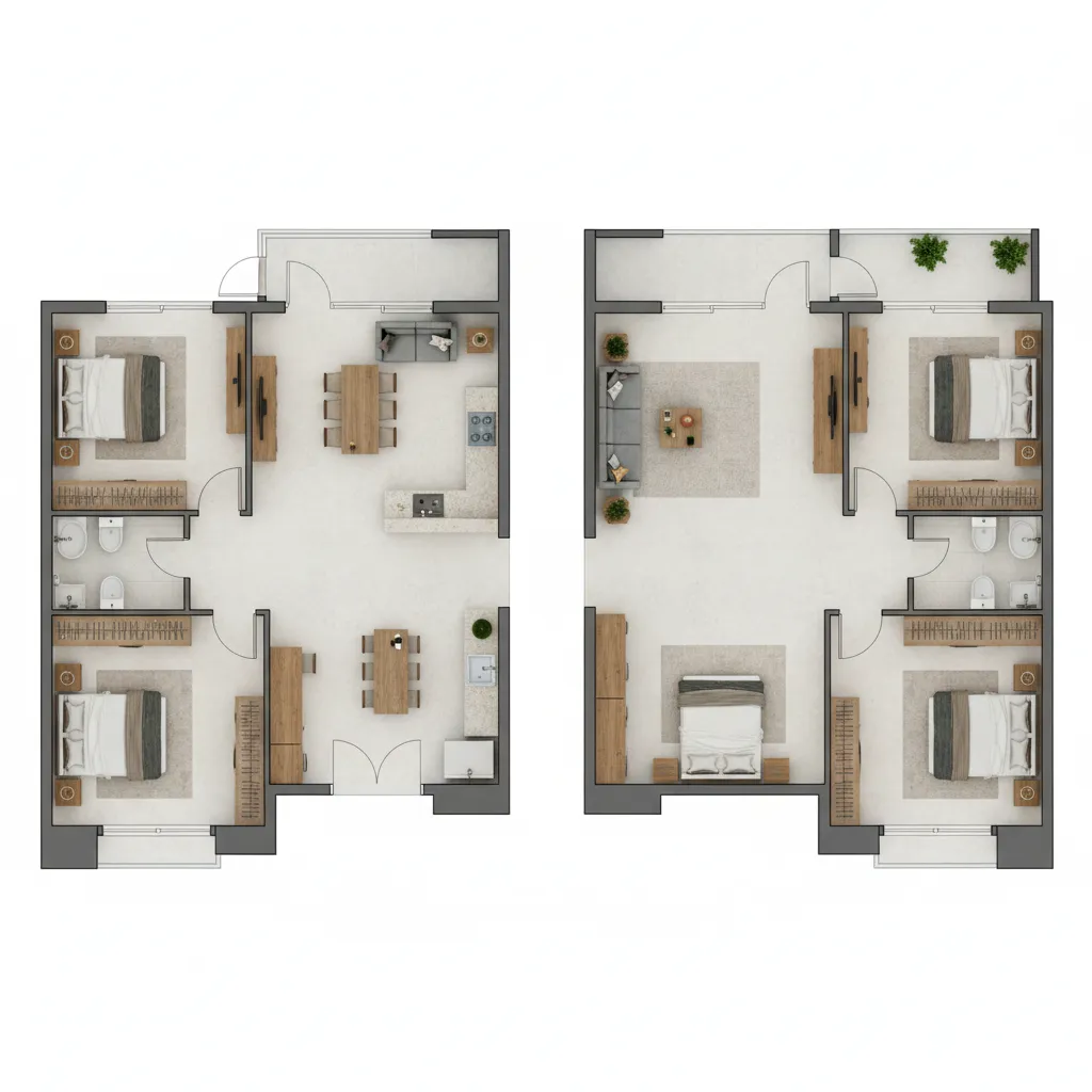 2BHK vs 3BHK Indian House Floor Plans: Which Layout Fits Your Family?