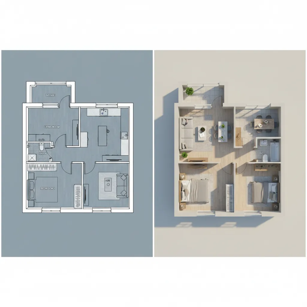 Understanding 2D and 3D Floor Plan Charges