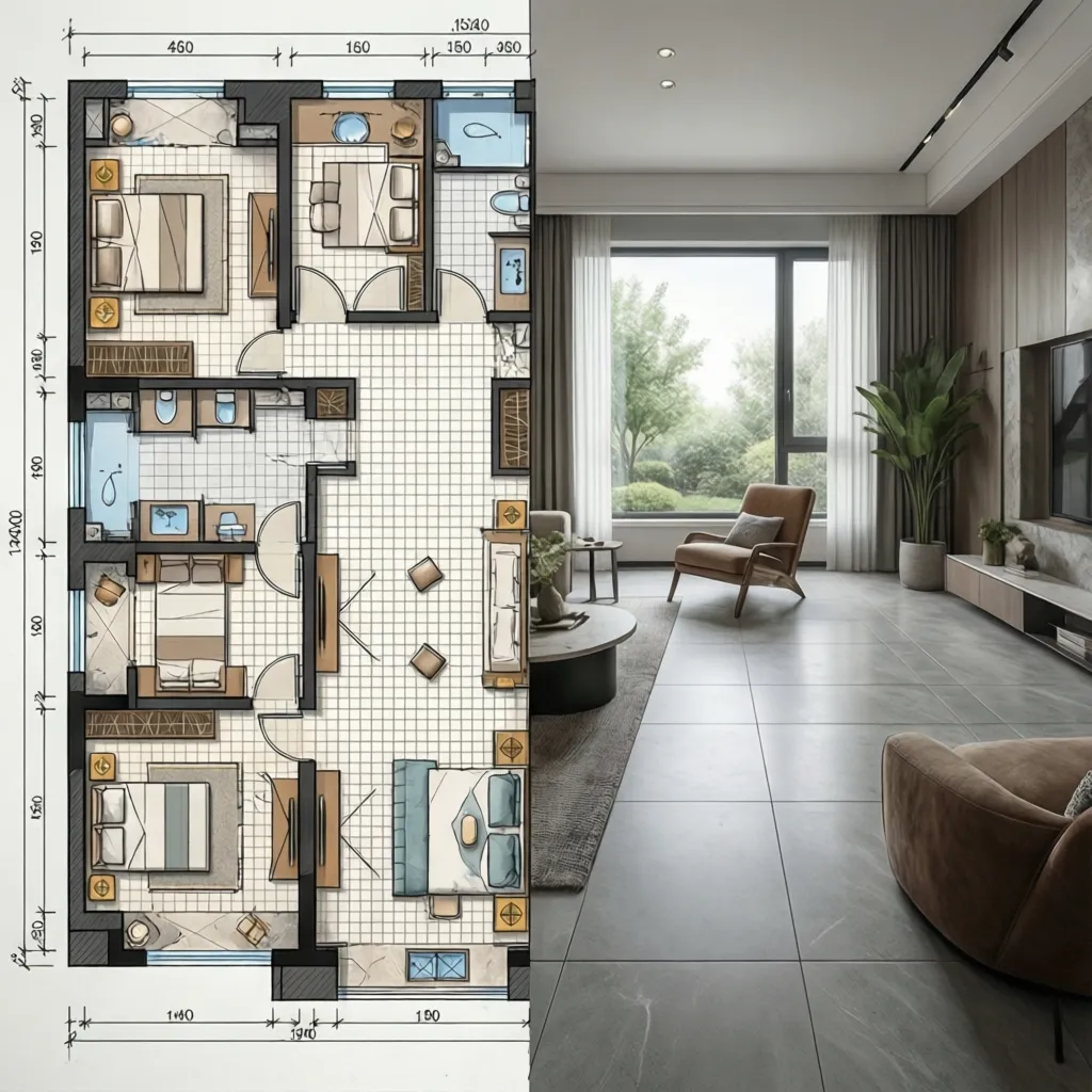 2D Flooring Tile vs 3D Tile Visualization: Key Differences for Designers