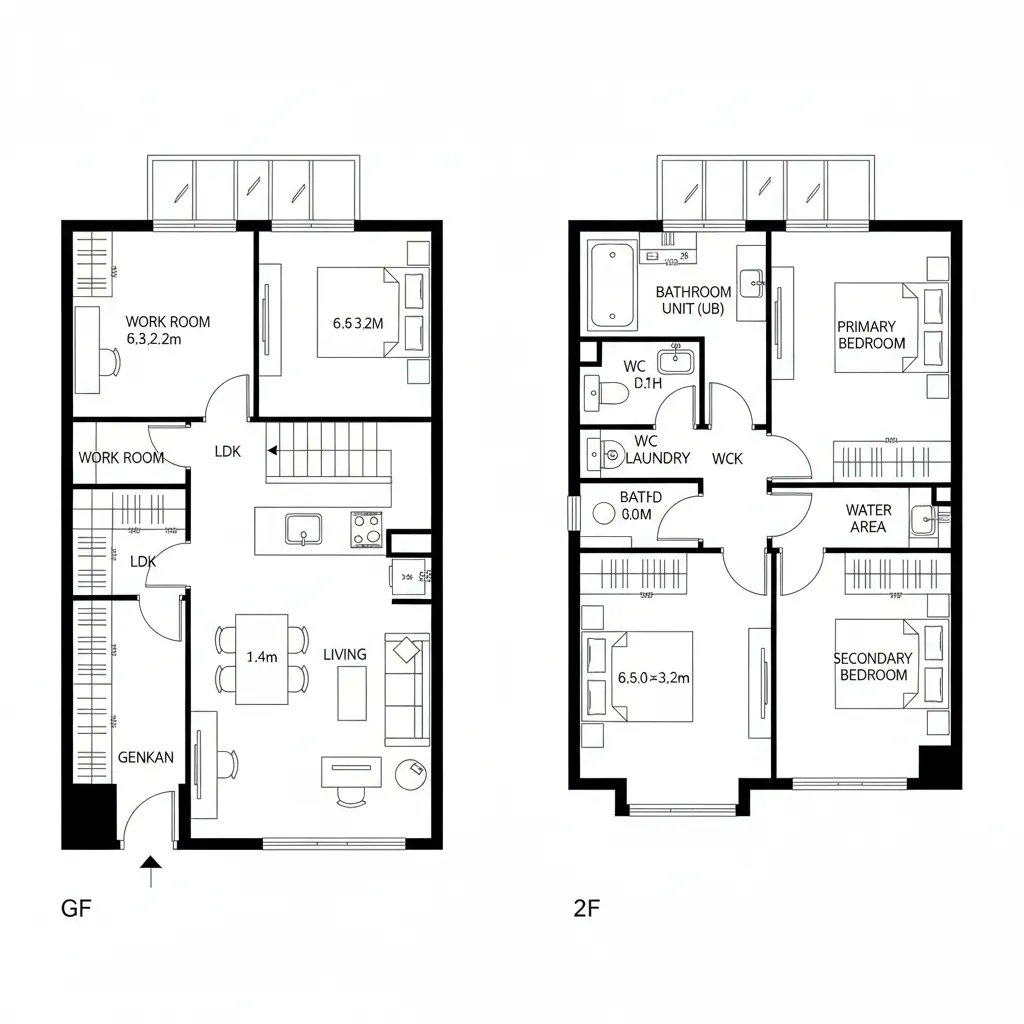 3｜2LDK 二層・ワークインテグレート型