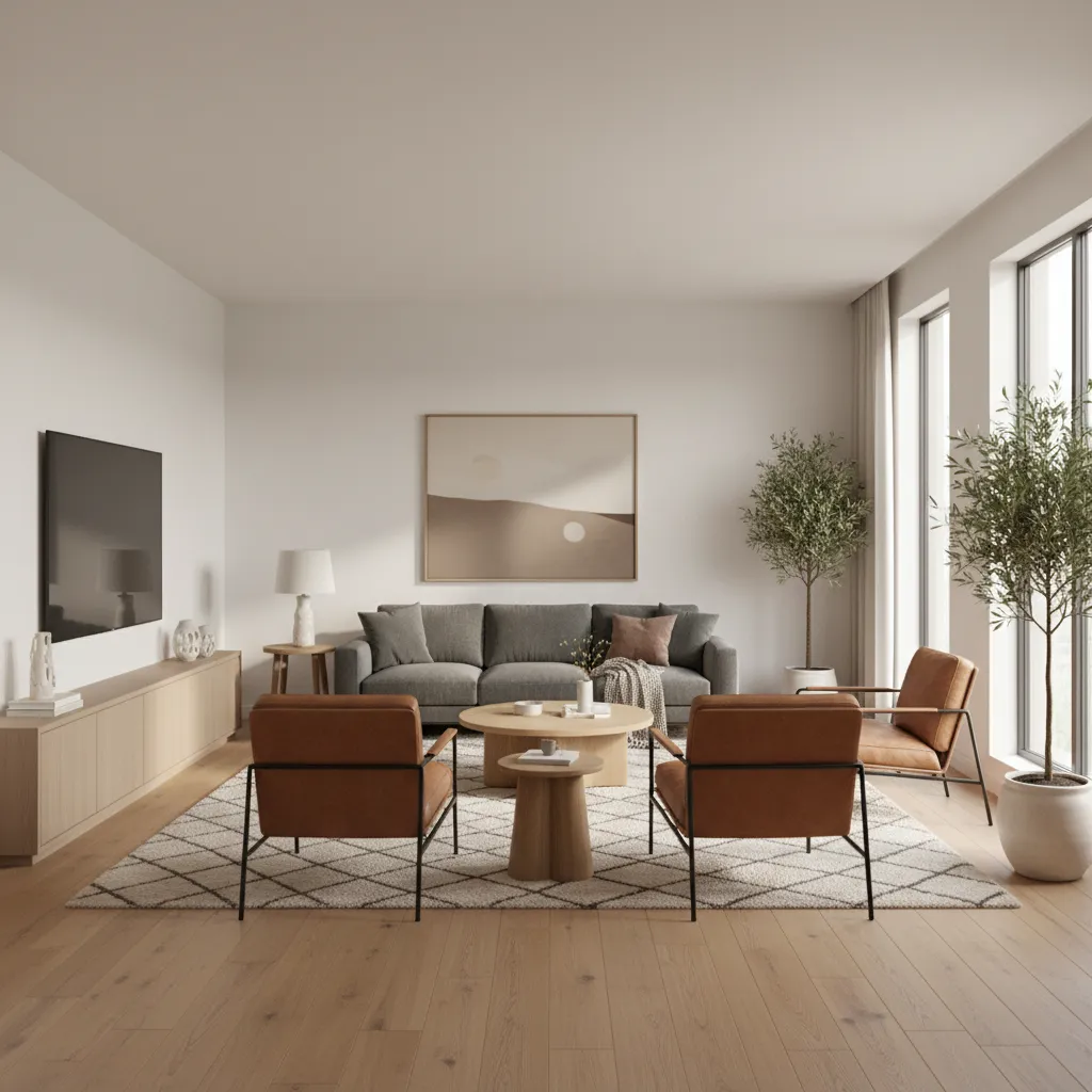 How to Fix Awkward Layout Problems in a 30 x 18 Living Room