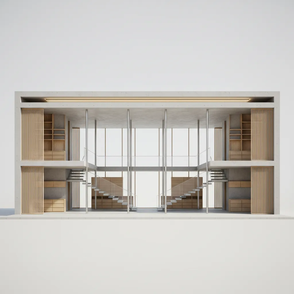 30x40, Four Rooms, One Future: A compact 4-bedroom interface for emergent family rhythms