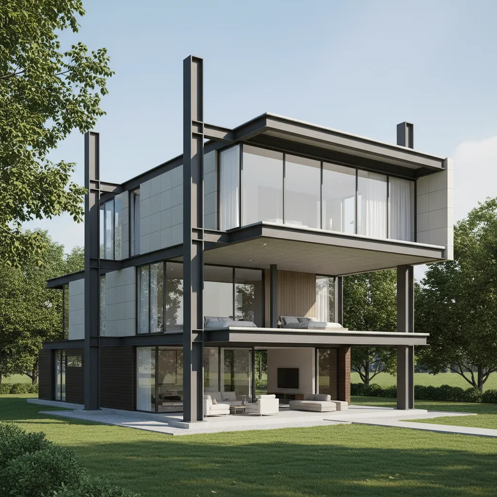 Concept visualization showing vertical expansion of a 30 x 60 house