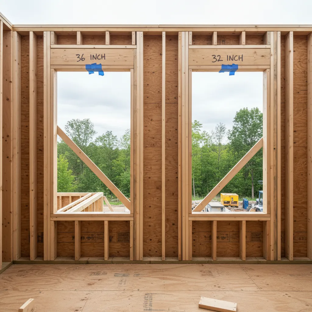 36-Inch vs 32-Inch Exterior Door Rough Opening: Size Differences Explained