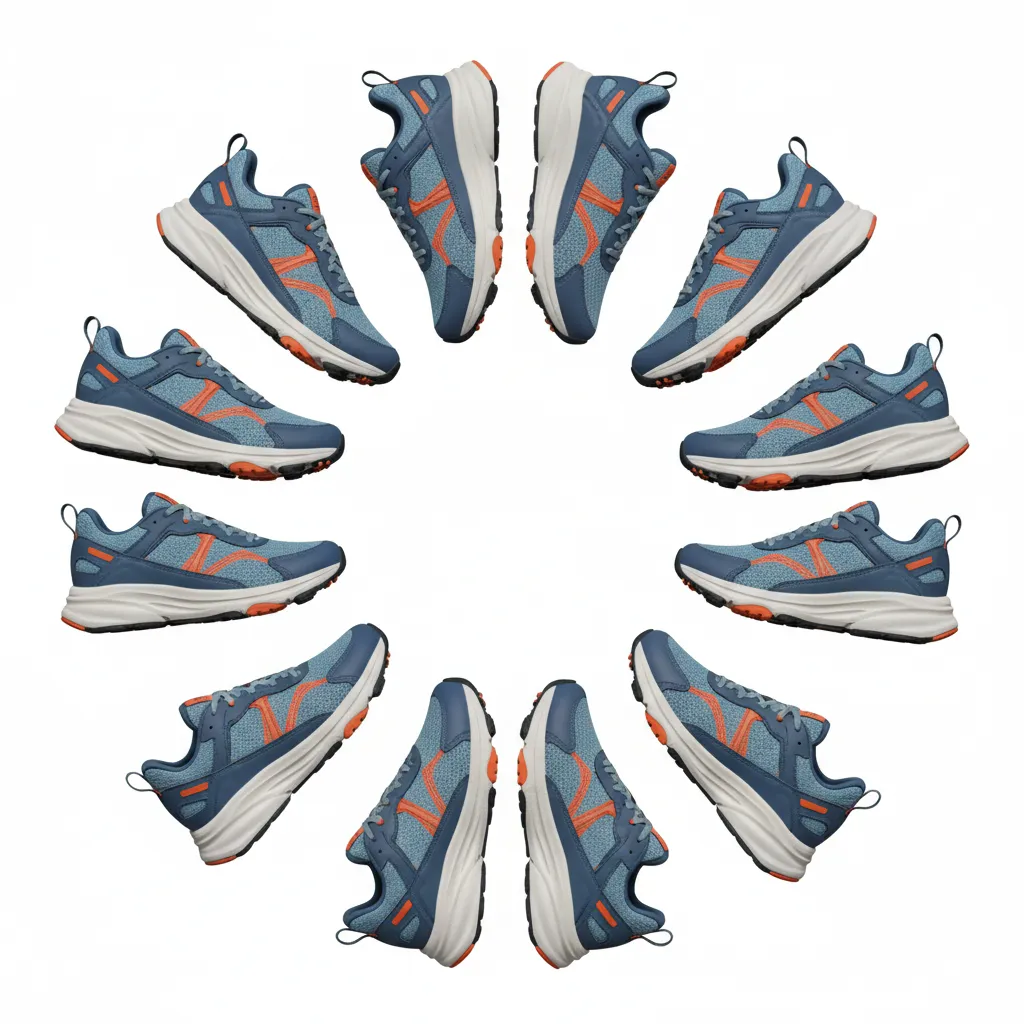 360 degree rotation view of a sneaker 3D model