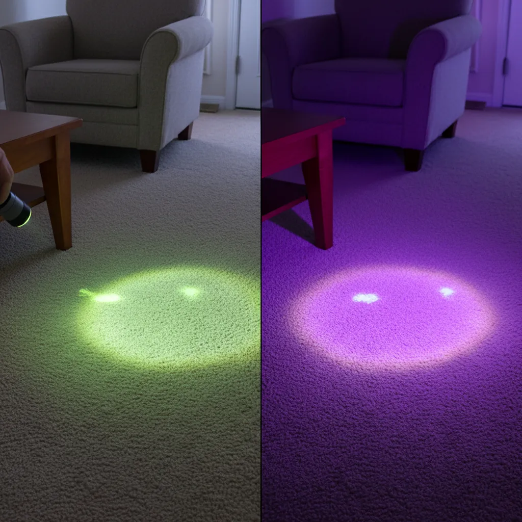 365 nm vs 395 nm UV Lights for Finding Urine