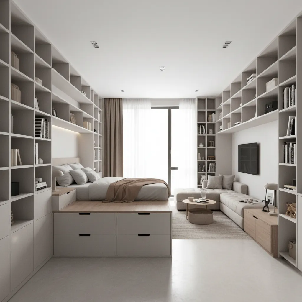 How to Optimize Storage in a 370 Sq Ft Apartment Layout