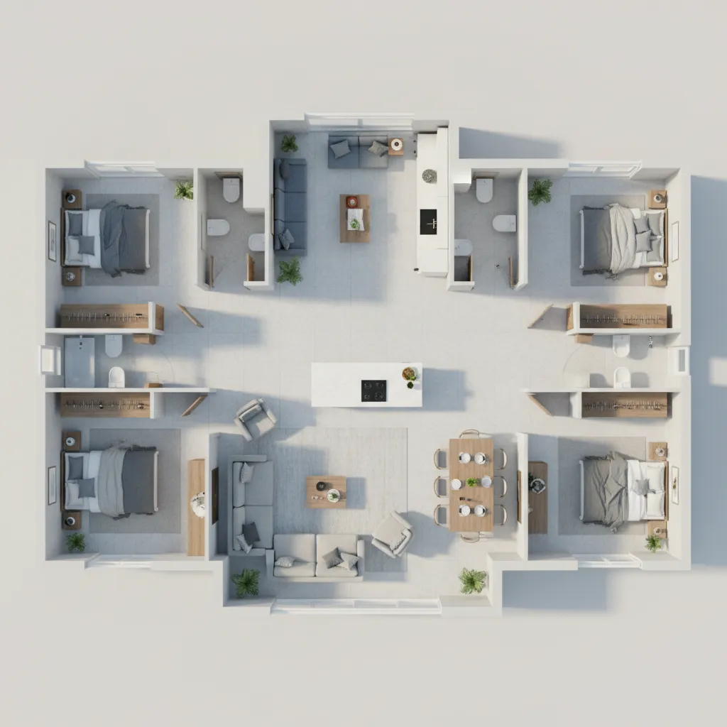 3 BHK House Plan in 1500 Sq Ft With 5 Smart Layout Ideas