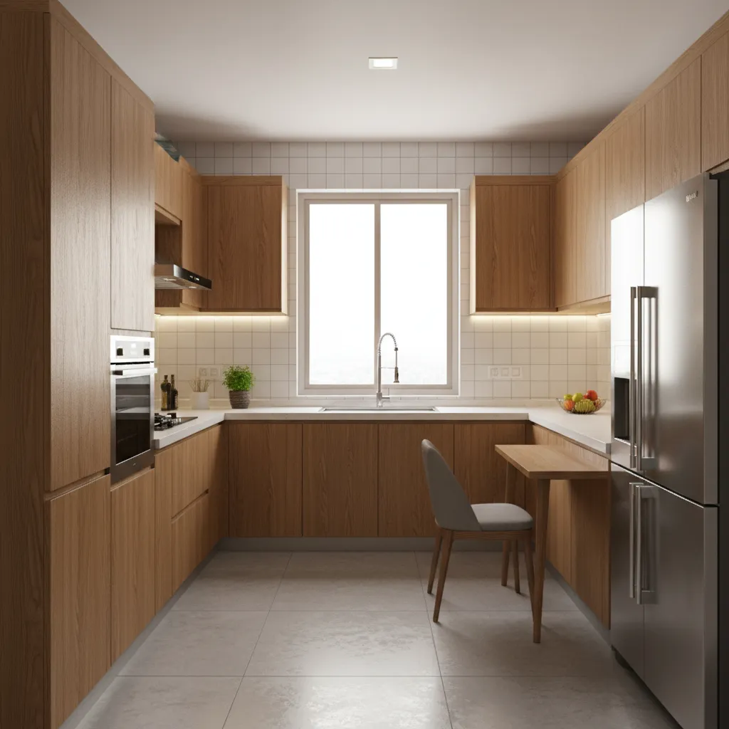 3 BHK Flat in Dehradun Smart Kitchen Design Ideas