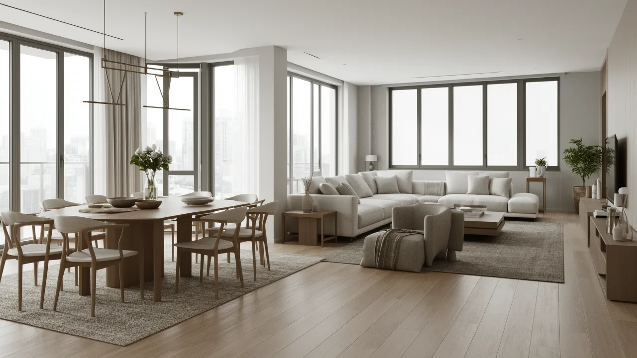 3 BHK Flat Design Ideas That Maximize Space and Comfort
