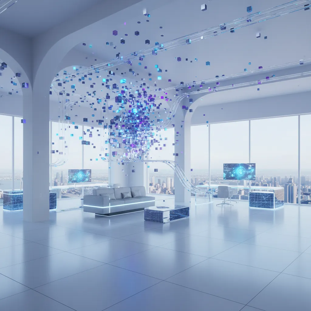 Visualization of compressed 3D assets streaming into a rendered scene