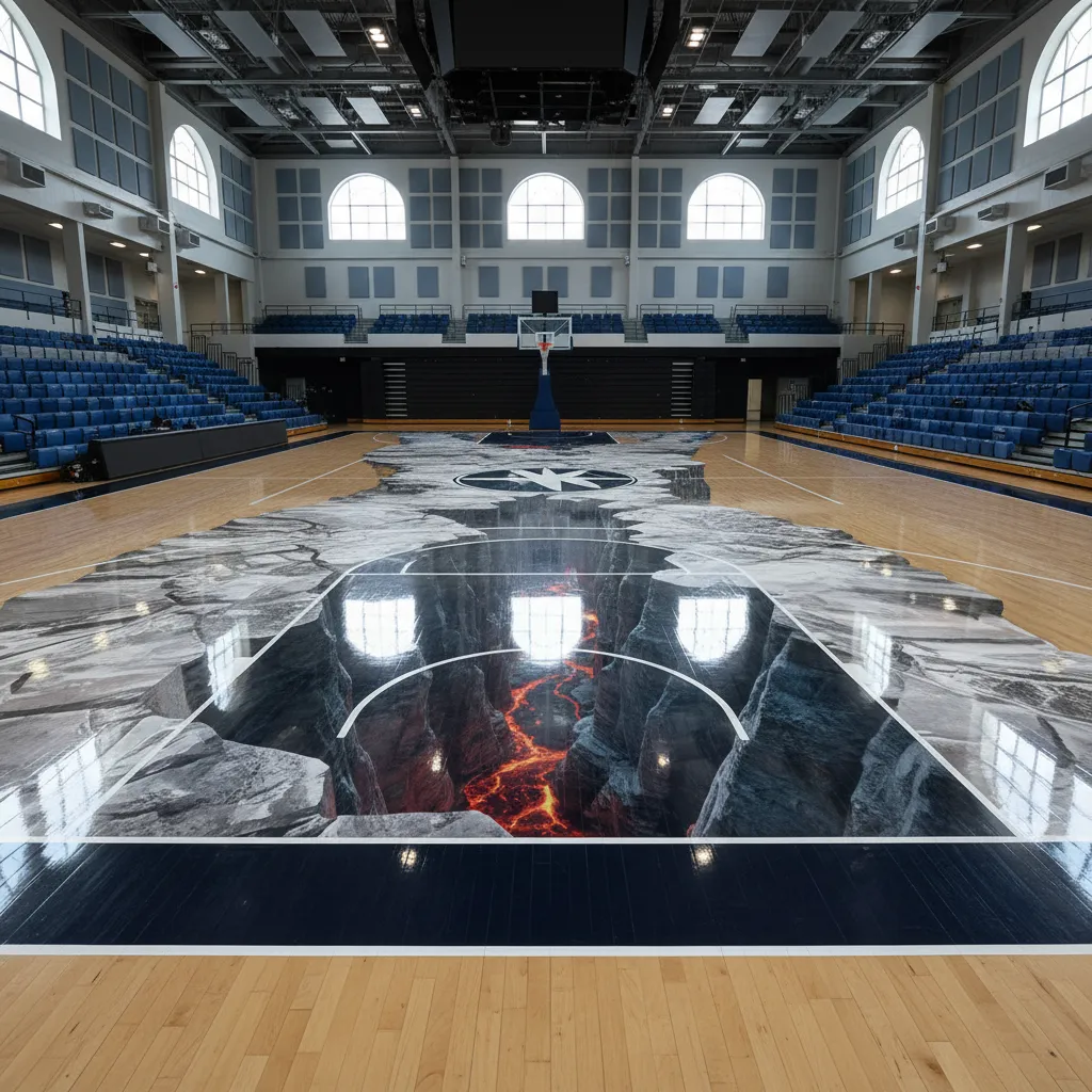 How I Maintain a 3D Basketball Court Floor Without Damage