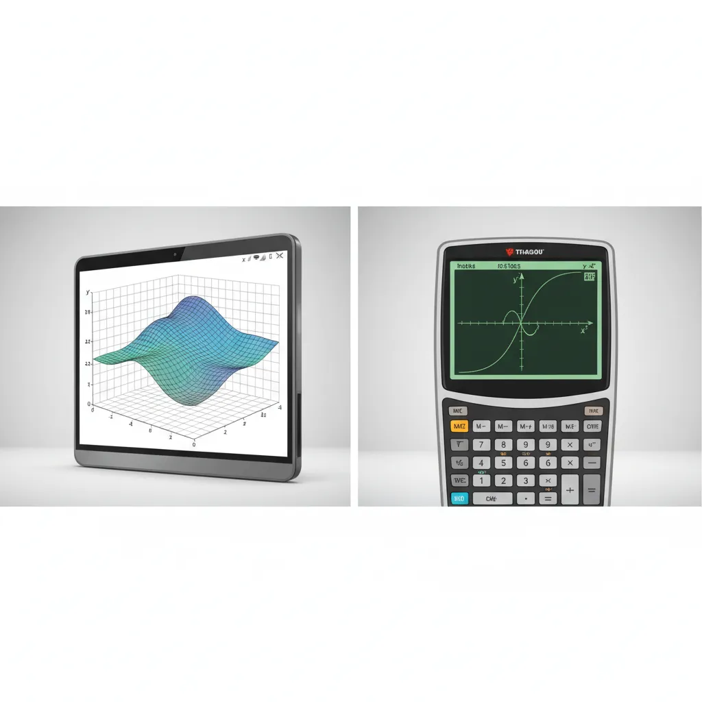 3D Calculator Model vs Traditional Graphing Calculators
