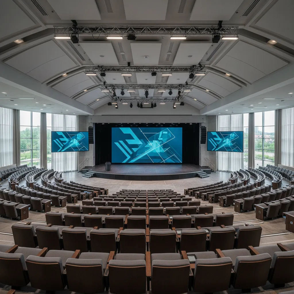 Industries Using 3D Conference Hall Models for Visualization and Planning