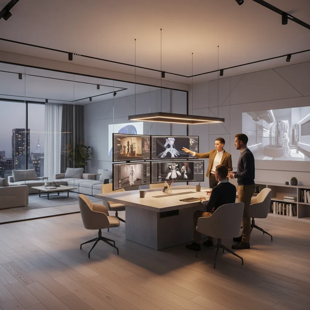 workflow of a collaborative 3D creator community