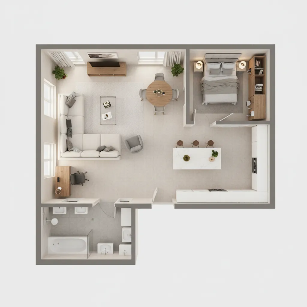 Proyectos de decoración de interiores con infografías