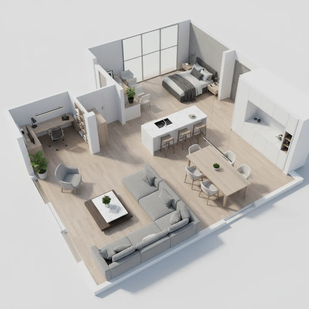 3D Renderings of Floor Plans