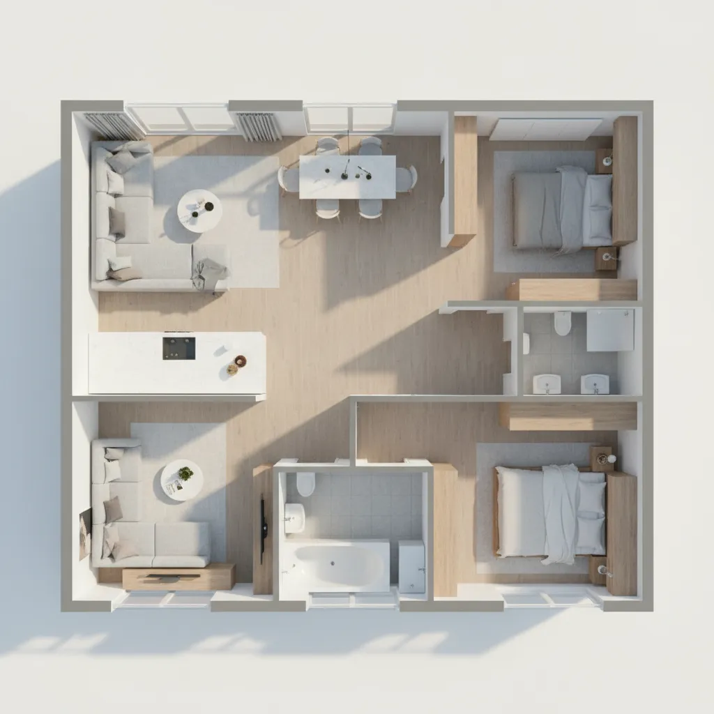 3D Floor Plan Rendering Tutorial