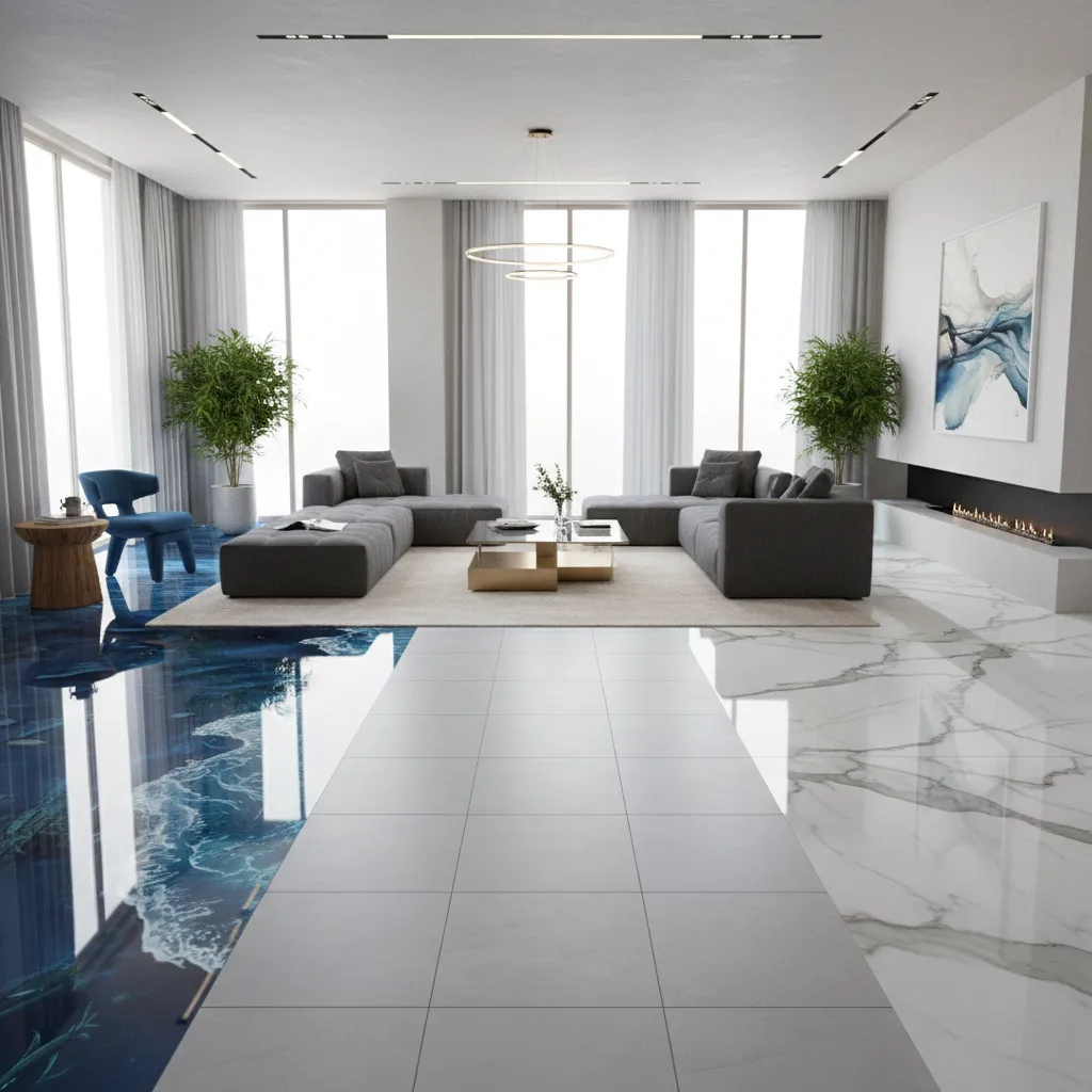 3D Flooring vs Tiles vs Marble in Pakistan: Cost and Durability Comparison