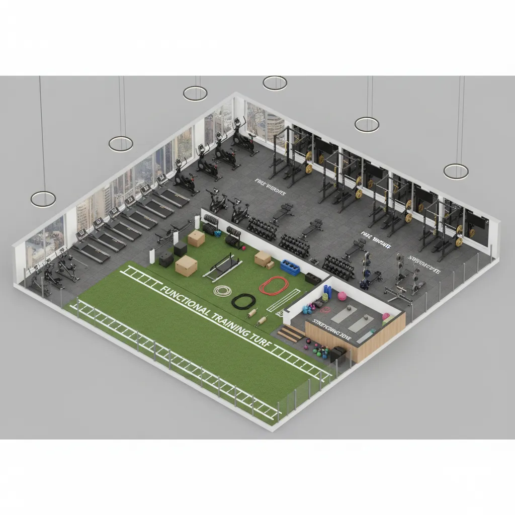 Design 3D Gym Floor Plan
