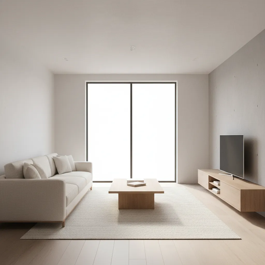 Example of a living room layout created using 3D home design planning software