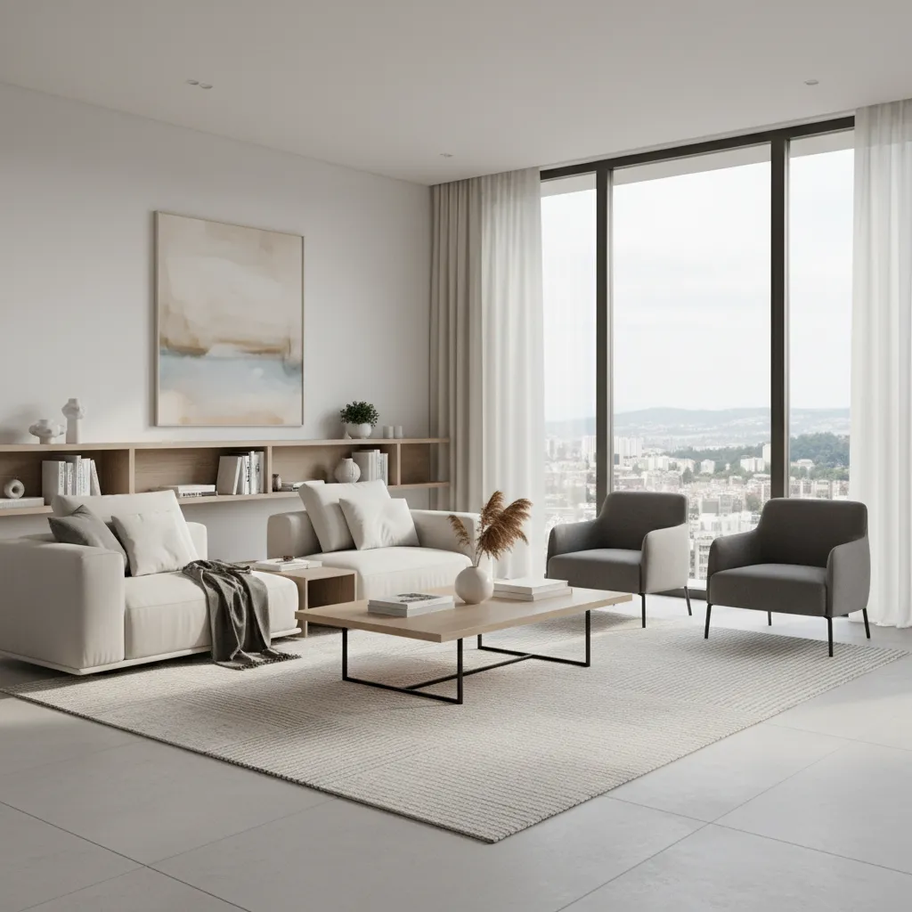 3D rendered living room preview generated by home design software