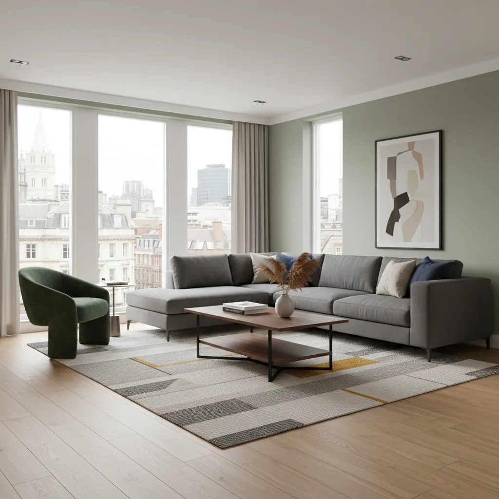 Photorealistic 3D interior render created using home design software