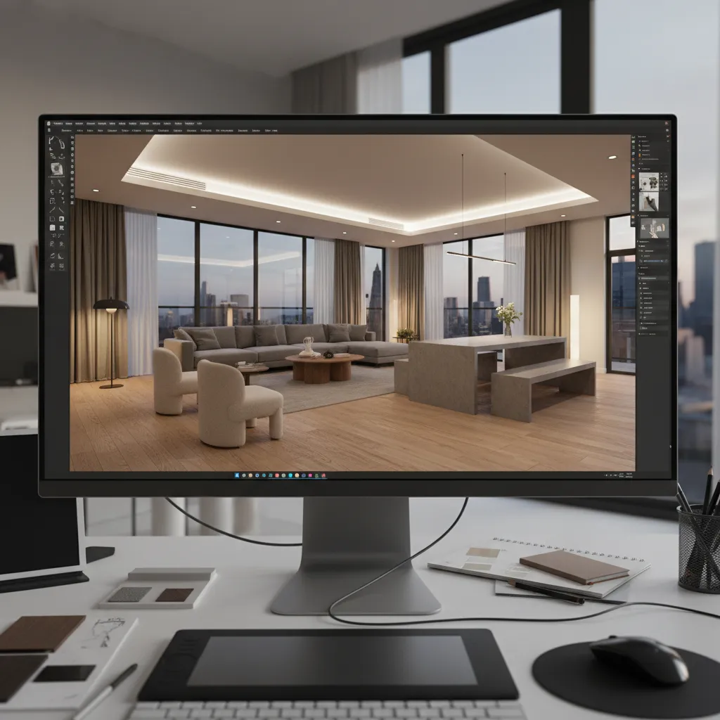 Visualización 3D de una casa antes de comprar muebles
