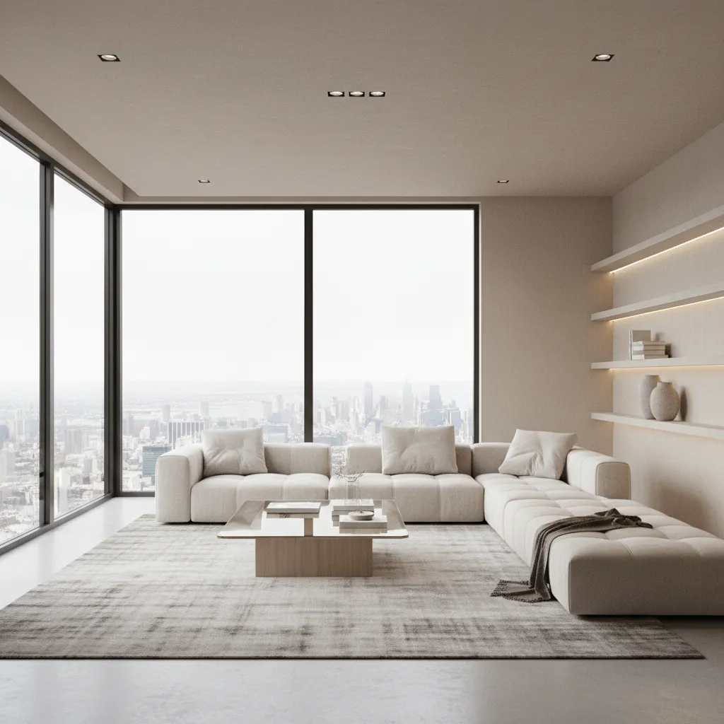 Visualización 3D de interior generada desde una app de diseño