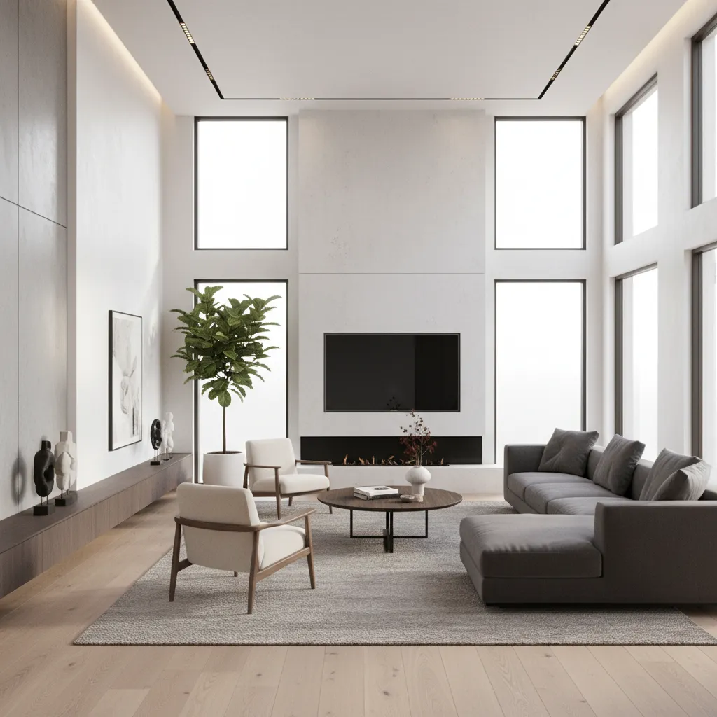 realistic 3D interior walkthrough visualization of home design