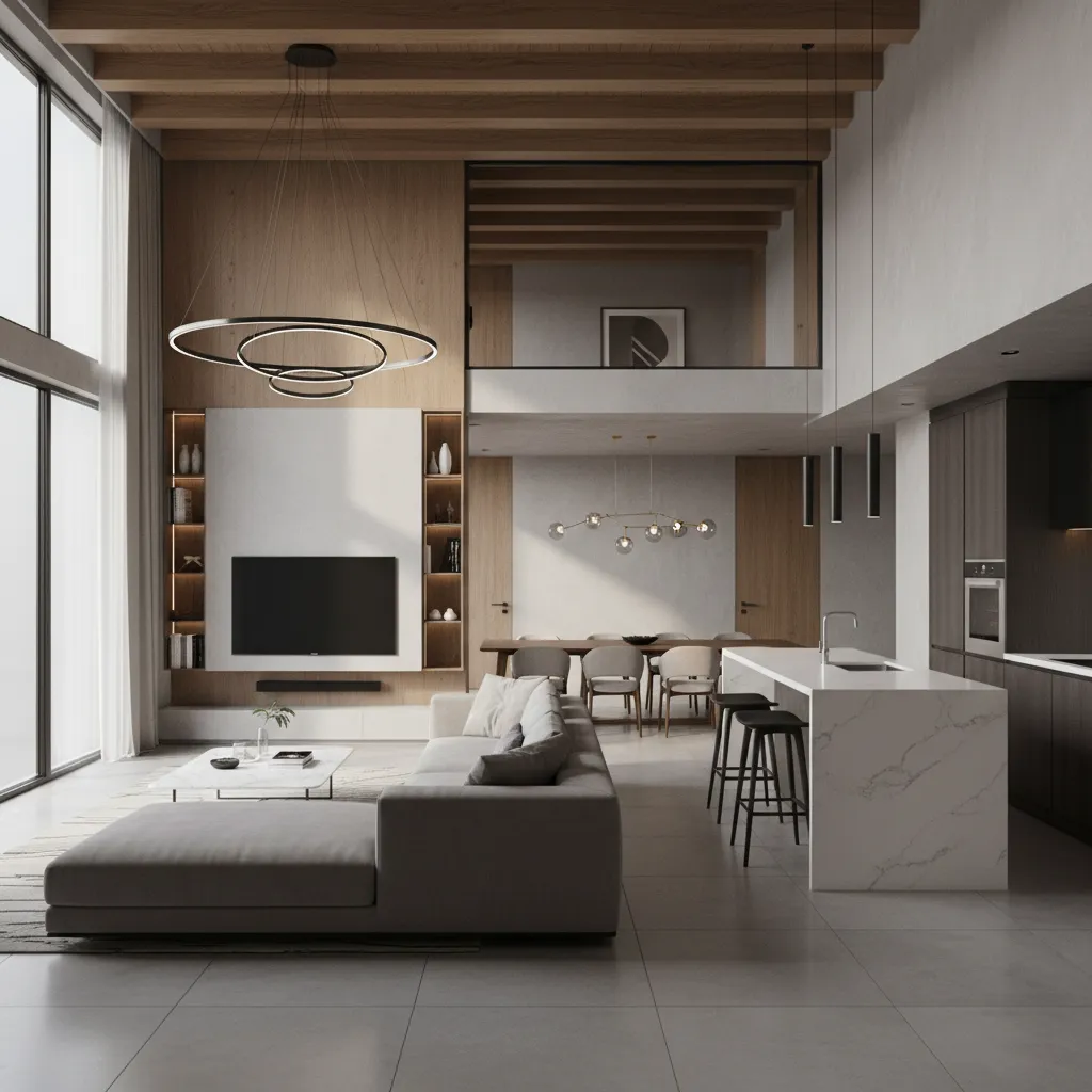 phối cảnh 3D thiết kế nhà hiện đại