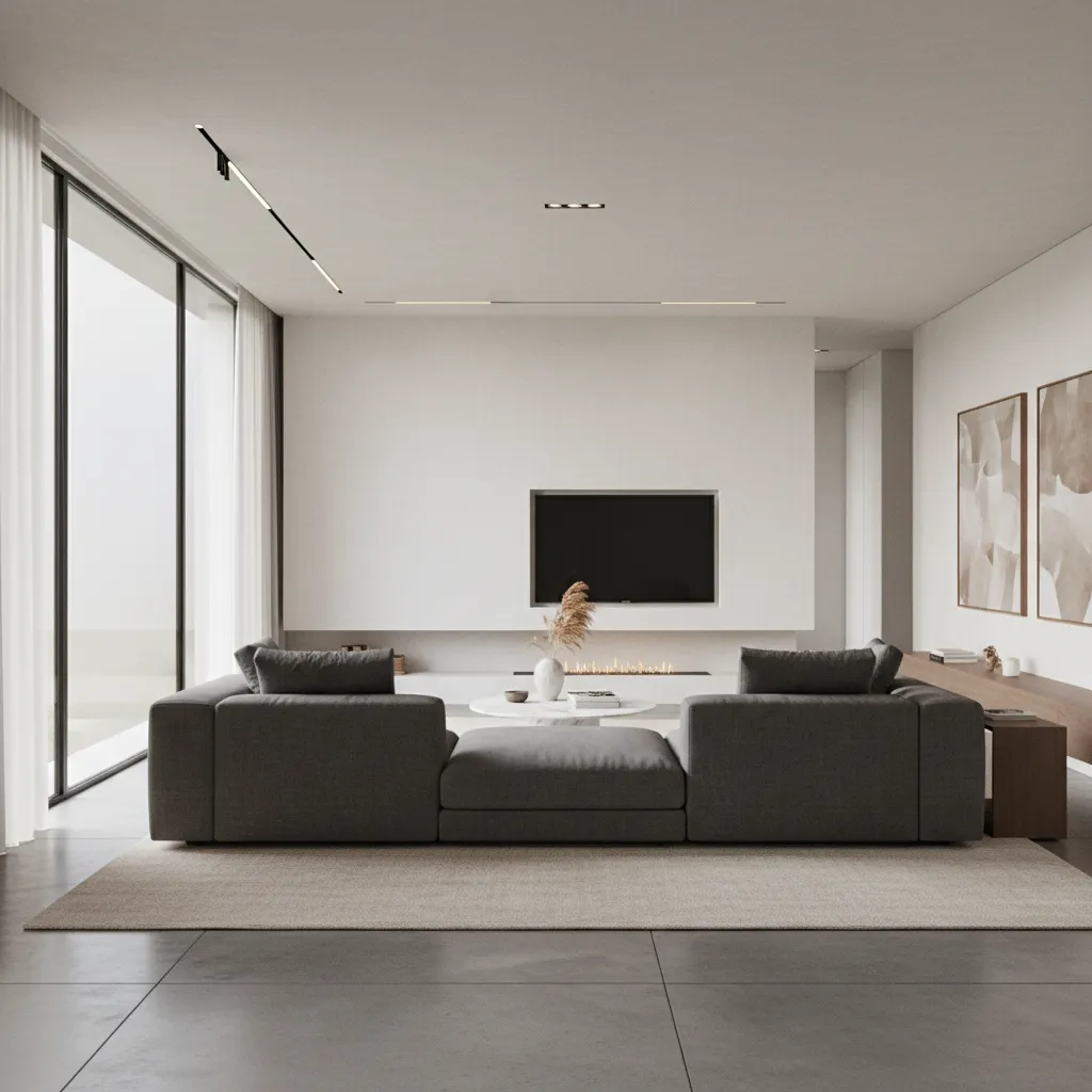 Visualización 3D de una casa moderna antes de construir
