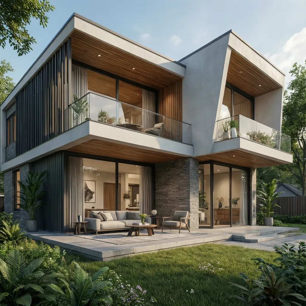 Visualización 3D realista de una casa antes de construir