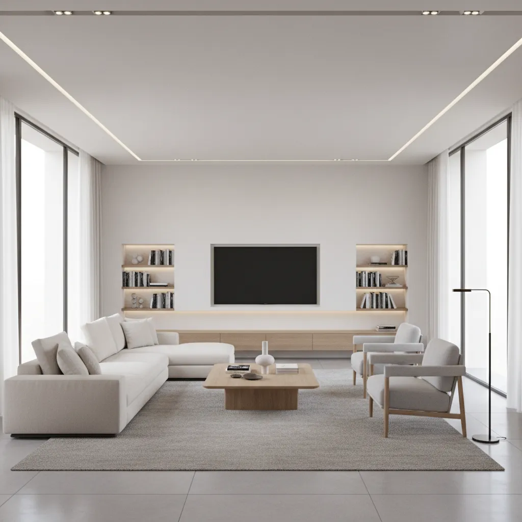 3D visualization of house interior generated from floor plan software