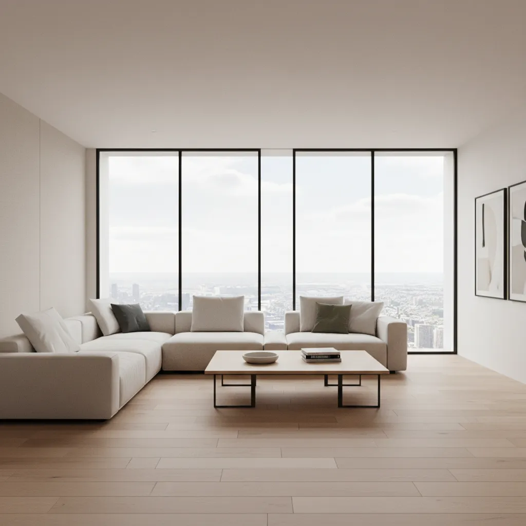 3D interior visualization created with home design software showing living room layout
