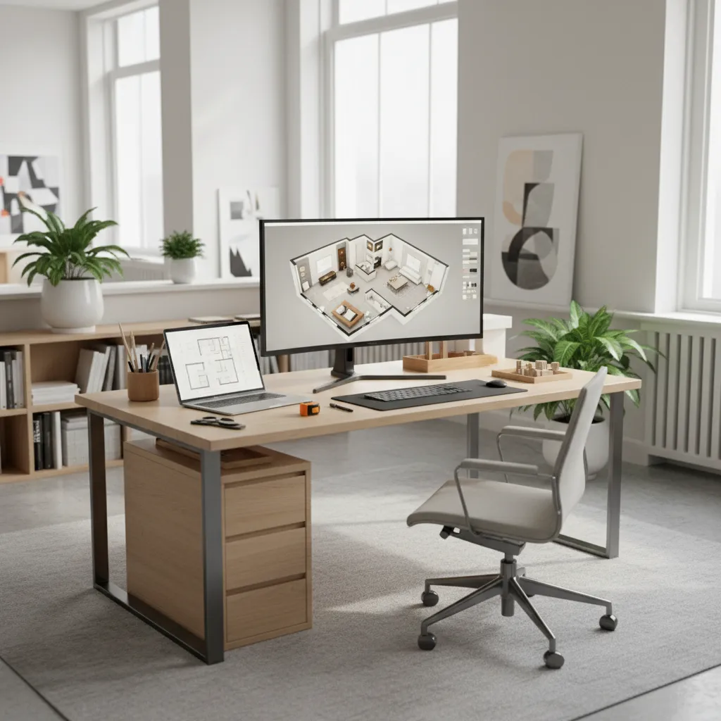 Planificación digital de distribución interior en 3D